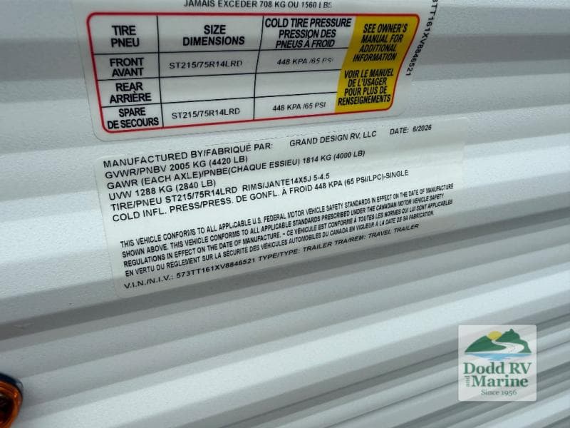 New 2027 Grand Design TRANSCEND LITE 121RBL - photo - 40
